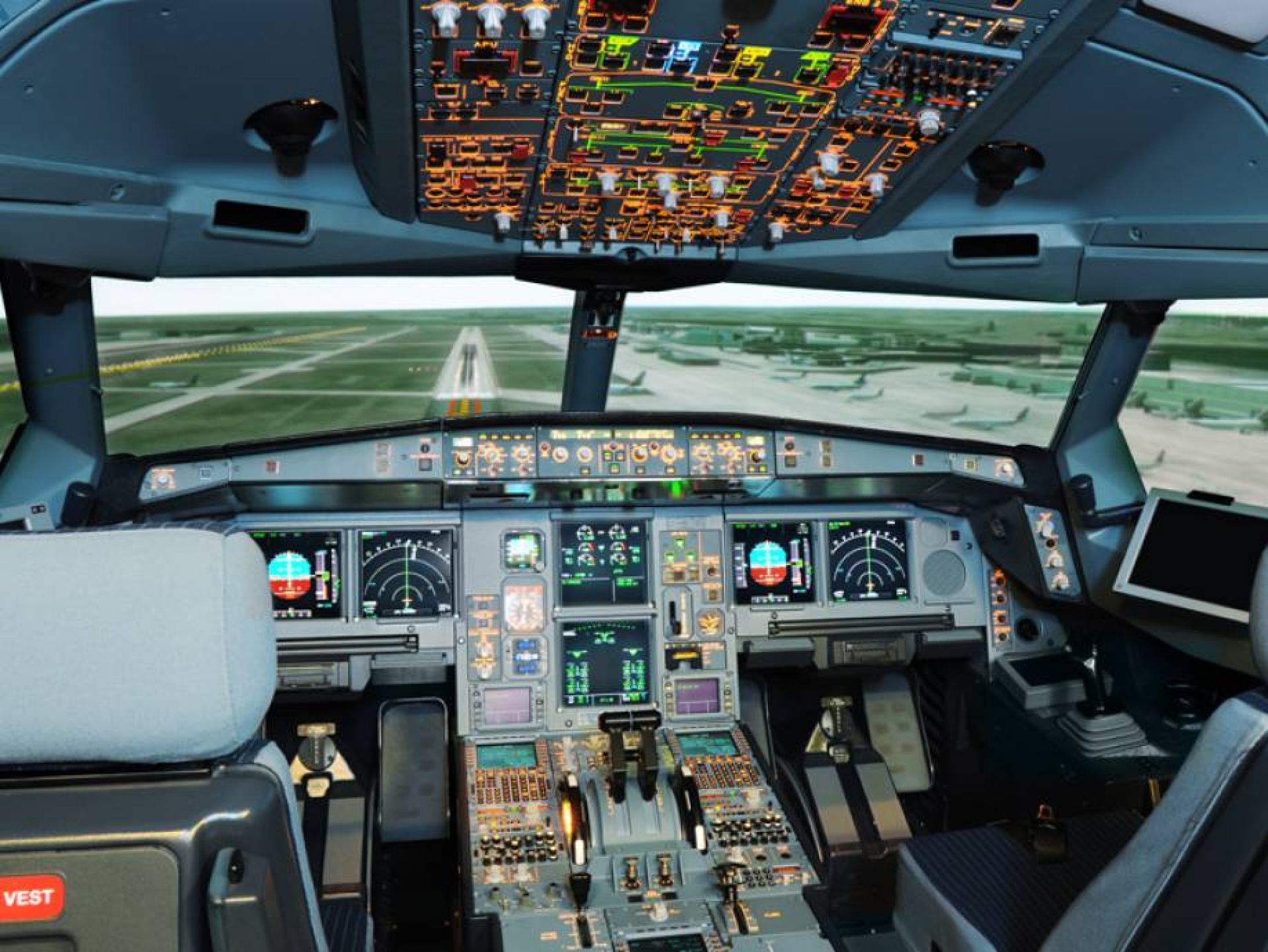 A320 flight simulator of LAT An Airbus A320 cockpit in the ProFlight portfolio